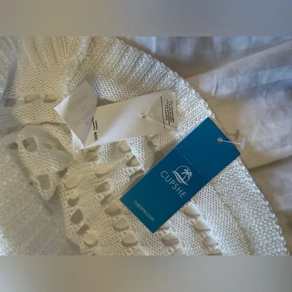 CUPSHE Crochet Swimsuit Cover Up Bohemian Summer Beach size XL - Picture 6 of 8